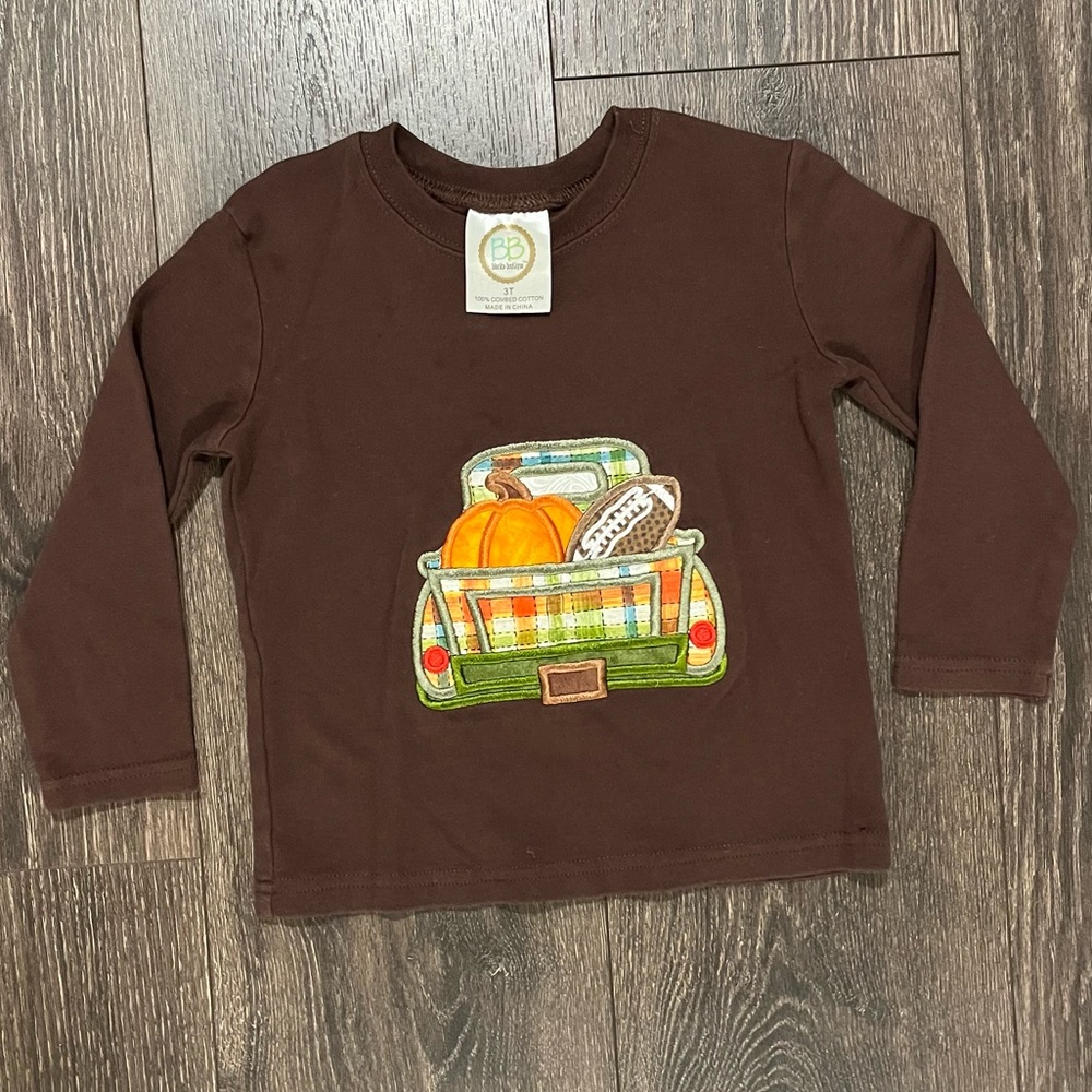 Toddler Thanksgiving Holiday Long Sleeve Shirt. Size 3T.